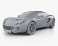 Lotus Elise 2008 3D 모델  clay render