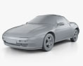 Lotus Elan S2 1995 Modello 3D clay render