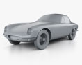 Lotus Elite 1957 3d model clay render