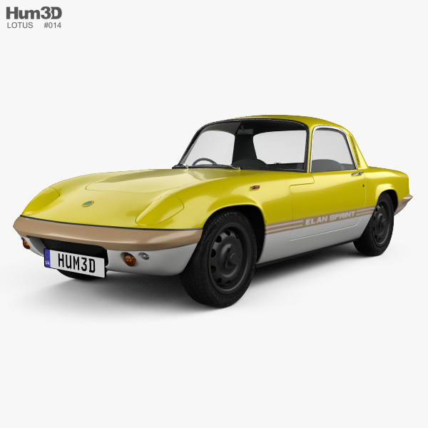 Lotus Elan Sprint Fixed-head Coupe 1971 3D 모델 