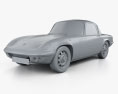 Lotus Elan Sprint Fixed-head Coupe 1971 3d model clay render