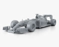 Lotus E23 hybrid 2015 3D-Modell clay render