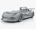 Lotus 3-Eleven 2019 3d model clay render