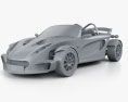Lotus 340R 2000 3Dモデル clay render