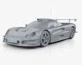 Lotus Elise GT1 2001 Modello 3D clay render