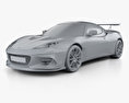 Lotus Evora GT 430 2020 3D-Modell clay render