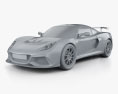 Lotus Exige Sport 410 2022 Modelo 3D clay render