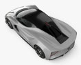 Lotus Evija 2022 3D模型 顶视图