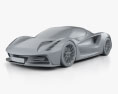 Lotus Evija 2022 3D модель clay render