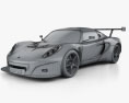 Lotus Exige GT3 2007 3d model wire render
