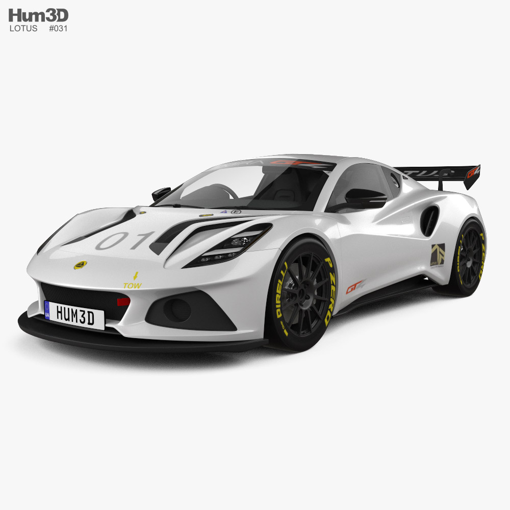 Lotus Emira GT4 2021 3D-Modell