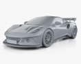 Lotus Emira GT4 2021 3D модель clay render