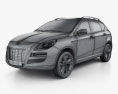 Luxgen 7 SUV 2015 3D模型 wire render