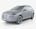 Luxgen 7 SUV 2015 3d model clay render