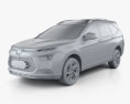 Luxgen URX 2022 3d model clay render