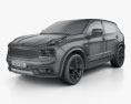 Lynk & Co 01 Sport 2020 3d model wire render
