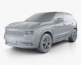Lynk & Co 01 Sport 2020 3d model clay render