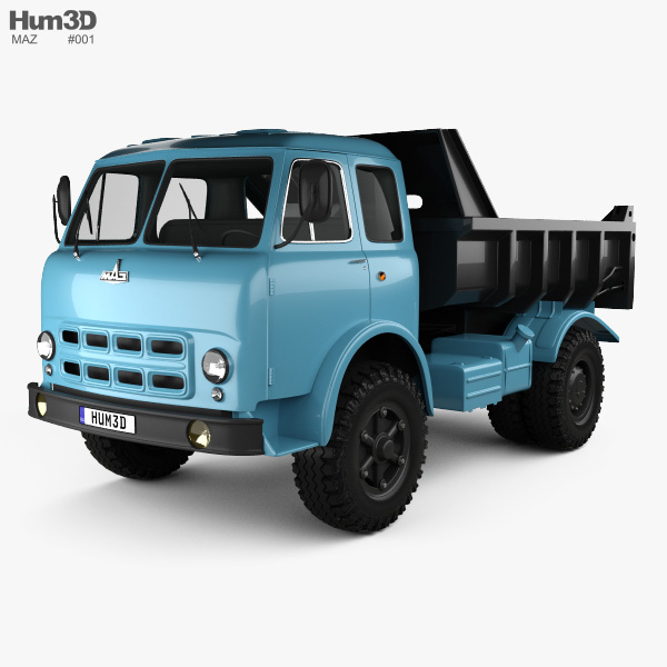 MAZ 503A Dump Truck 1970 3D model