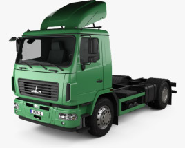MAZ 5340 M4 Camião Chassis 2015 Modelo 3d