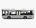 MAZ 226069 bus 2016 3d model side view