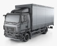 MAZ 4381 箱式卡车 2017 3D模型 wire render