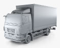 MAZ 4381 箱式卡车 2017 3D模型 clay render