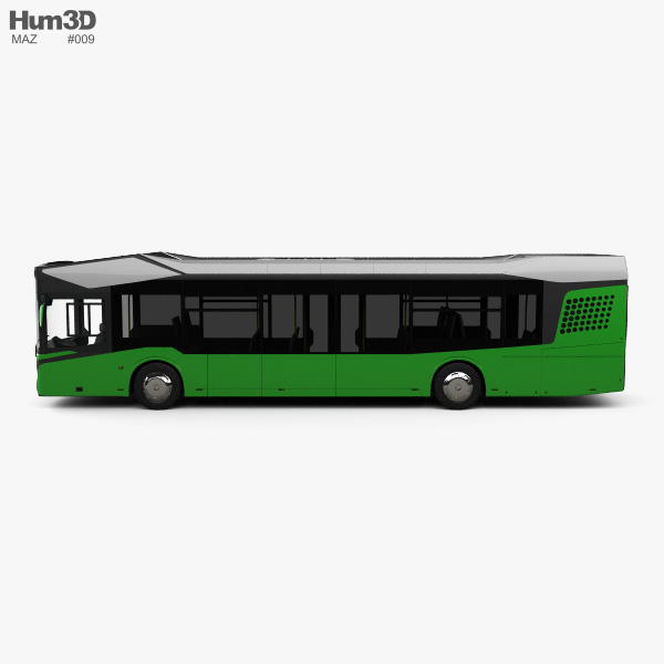 MAZ 303 bus 2019 3D model - Vehicles on Hum3D