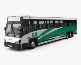 MCI D4500 CT Transit Bus with HQ interior 2008 3D model