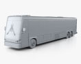 MCI D4500 CT Transit Bus with HQ interior 2008 3d model clay render