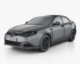 MG6 Magnette 2015 3D-Modell wire render