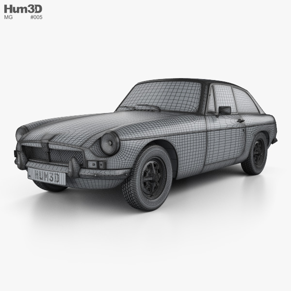 MG MGB GT V8 1973 3D model - Vehicles on Hum3D