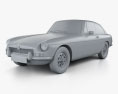 MG MGB GT V8 1973 3Dモデル clay render