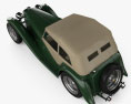 MG TC Midget 1945 3D-Modell Draufsicht