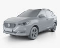 MG ZS 2018 3d model clay render