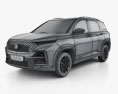 MG Hector 2022 3d model wire render