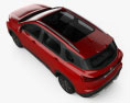 MG Hector 2022 3d model top view