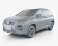 MG Hector 2022 3d model clay render