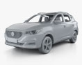 MG ZS con interior 2017 Modelo 3D clay render