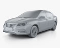 MG 5 2022 Modello 3D clay render