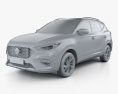 MG ZS 2022 Modello 3D clay render