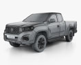 MG Extender Giant Cab 2022 3d model wire render