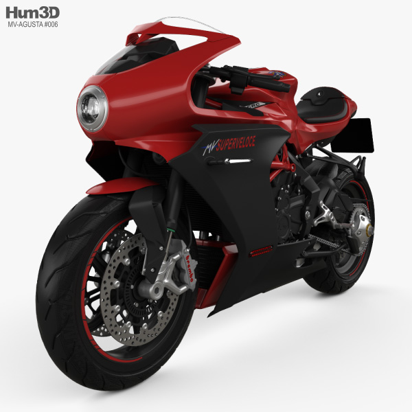 MV Agusta Superveloce 800 2020 Modelo 3d