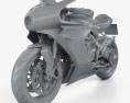 MV Agusta Superveloce 800 2020 3D 모델  clay render
