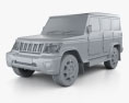Mahindra Bolero 2014 3d model clay render
