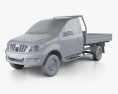 Mahindra Genio 单人驾驶室 Pickup 2011 3D模型 clay render