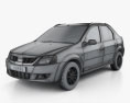 Mahindra Verito 2015 3d model wire render