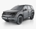Mahindra XUV500 2014 3D-Modell wire render