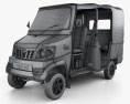 Mahindra Gio Compact Cab 2015 3D 모델  wire render