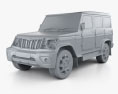 Mahindra Bolero 2022 3d model clay render