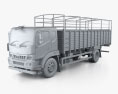 Mahindra Furio 17 BS6 Flatbed Truck 2022 3d model clay render